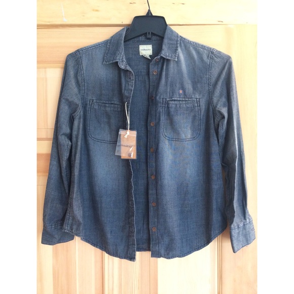 NWT BASS JEAN TOP - Picture 2 of 4